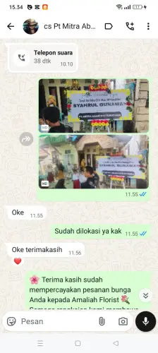 Testimonial Papan Bunga babakankeusik