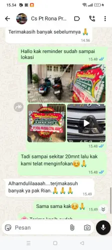 Testimonial Papan Bunga babakankeusik